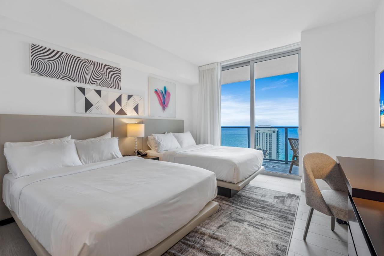 Hyde House - Luxury Waterfront 2Br 2Ba Apartment Suite With Direct Ocean View, Roof Top Pool, Resort Amenities Hollywood Kültér fotó