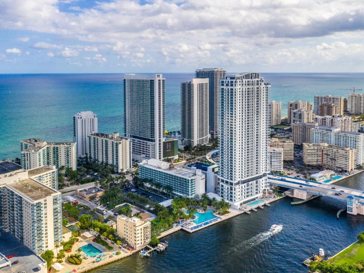 Hyde House - Luxury Waterfront 2Br 2Ba Apartment Suite With Direct Ocean View, Roof Top Pool, Resort Amenities Hollywood Kültér fotó